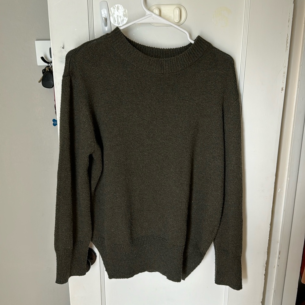 Green womens sweater